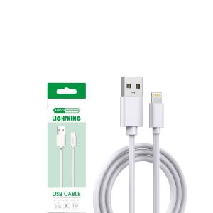 Cable Lightning USB iPhone 1m Carga Rápida 2.4A Appacs® Negro